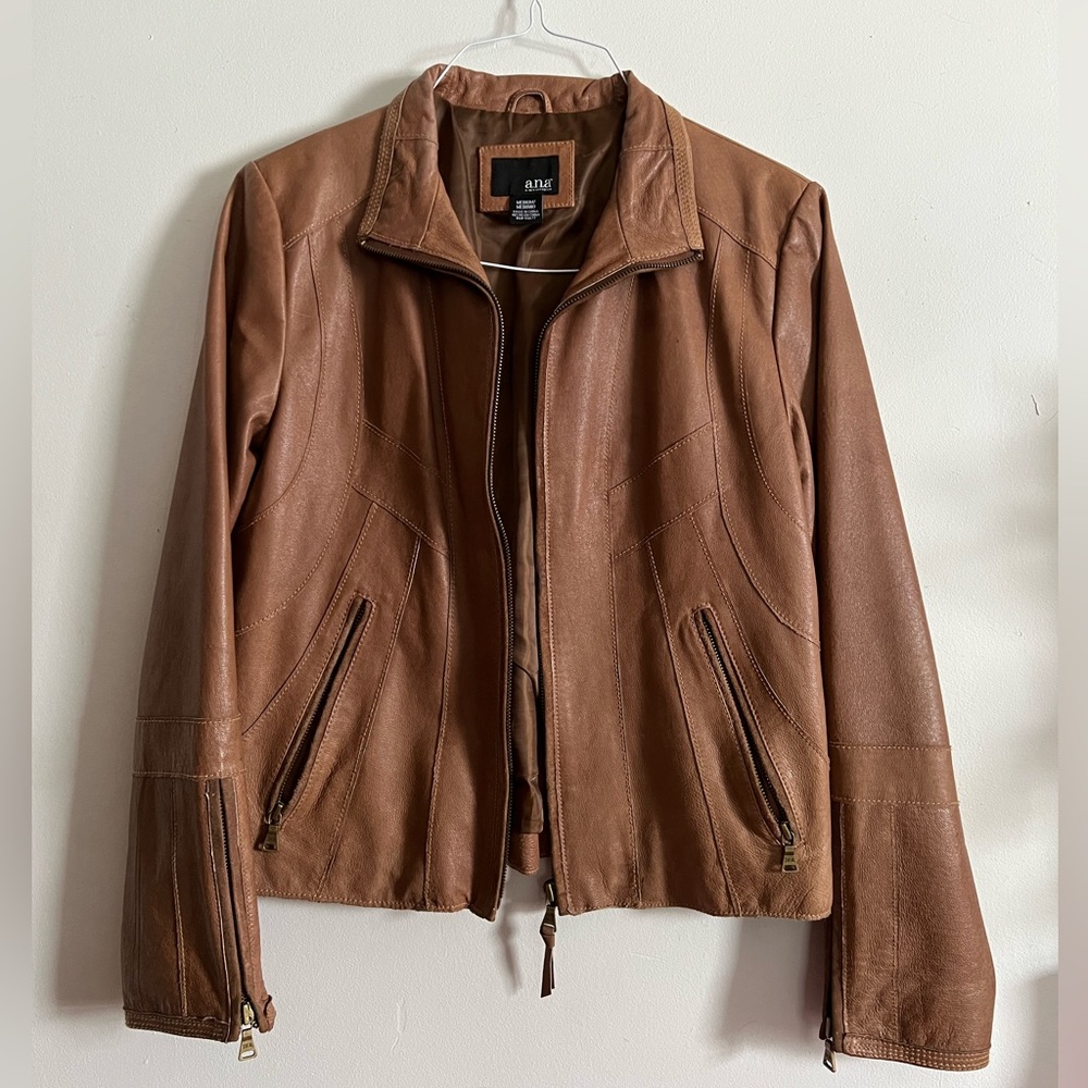 Lucky Brand, a.n.a leather jacket size medium
